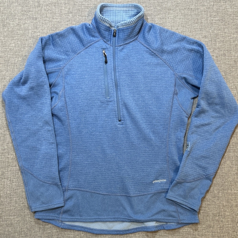Vintage Patagonia R1 Flash Pullover Womens Medium? Blue Regulator *READ*
